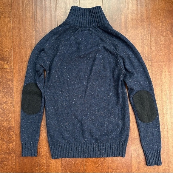 Mexx Men’s Classic Elbow Patch Wool Blend Sweater, Buttons at Neck, Size Sm - Picture 7 of 12